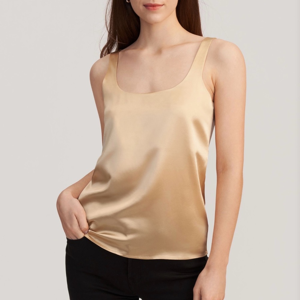 LilySilk U Neck Silk Tank